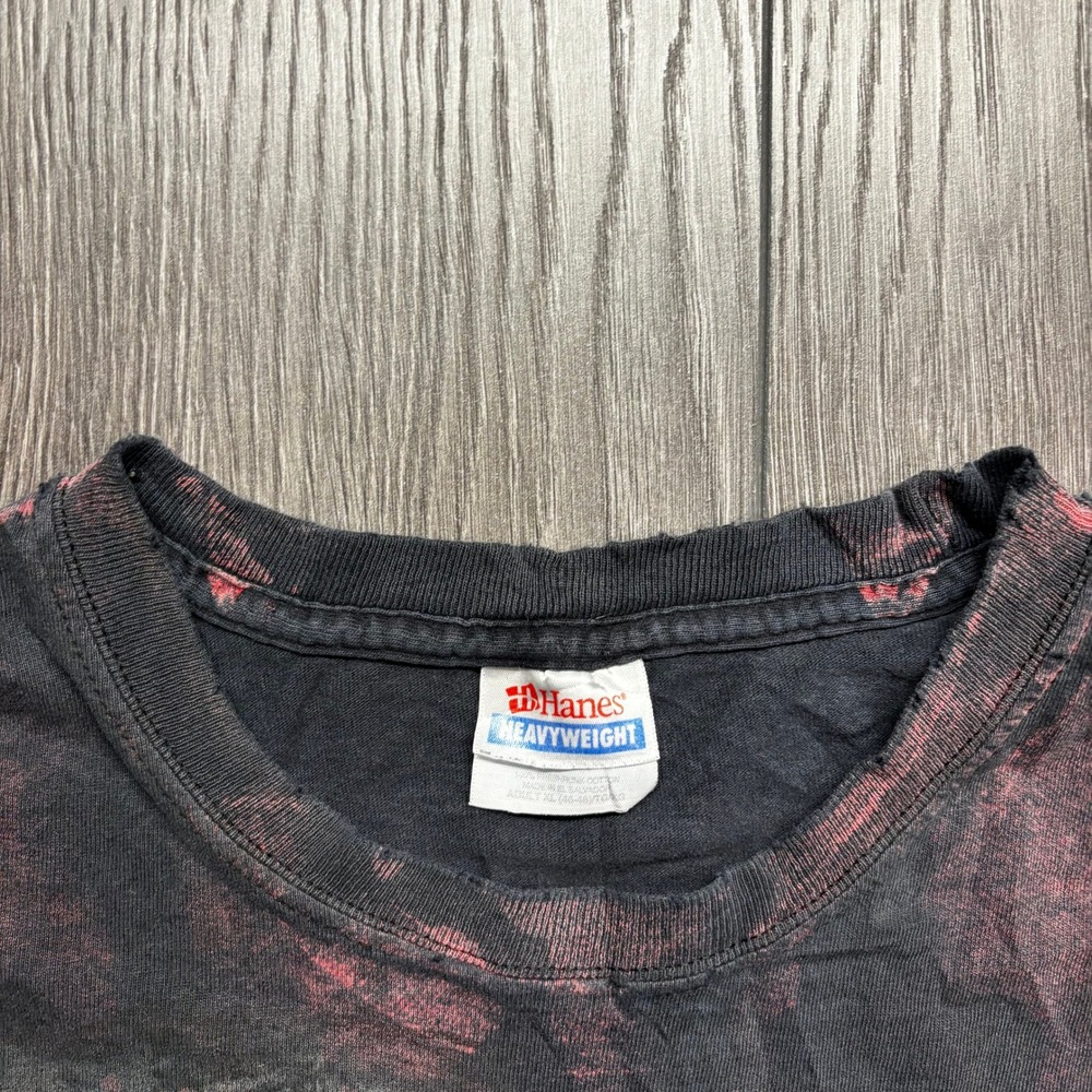 Vintage Bullet For My Valentine Band Shirt Mens XL Skull Guns Bleach Wash Black - Picture 4 of 9